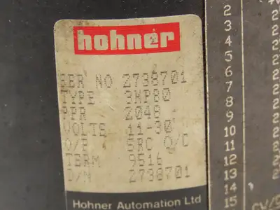 Hohner Automation 3KP80 Absolute Rotary Encoder 12mm Shaft 2048 PPR 11-30VDC