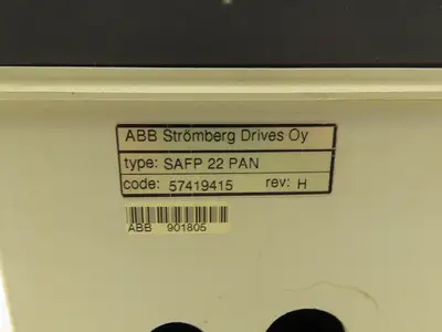 ABB SAFP 22 PAN Rev H Stromberg Drive Control Panel w/Display