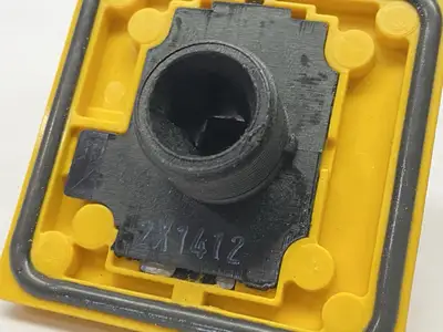 USED ABB DISCONNECT LOAD SWITCH HANDLE RED/YELLOW 1SCA105296R1001