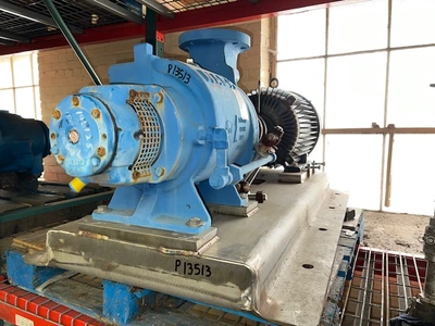 Nash SC3/5 Stainless Steel Liquid Ring Compressor with base and motor