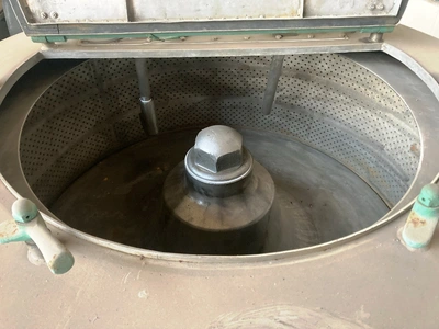 (2) Rousselet Robatel UCS 47 x 20 perforate basket centrifuges, 316SS.