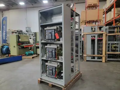 Masterpact Low-Voltage Switchgear Section w/ 3 x NW12H1 Air Circuit Breakers - Metal-Enclosed - NEMA 1 - 600V