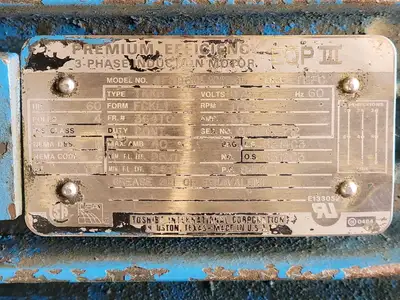Used TOSHIBA 4F5060L1C11190 Motors (misc) British Columbia CA | Lenmark #246544