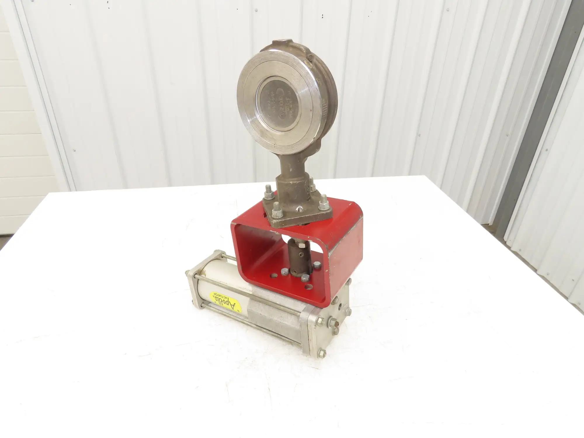 ITT Grinnell Stainless Butterfly Valve 3" Wafer Sphere w/Apollo BVA3 Actuator