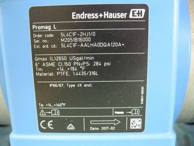 NEW Endress+Hauser 5L4C1F-AALHA0DQA120A