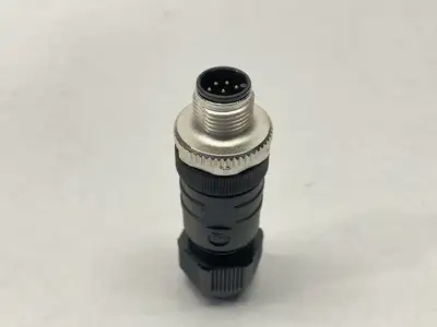 USED BELDEN FIELD-WIREABLE CONNECTOR MALE M12 8-PIN 44971