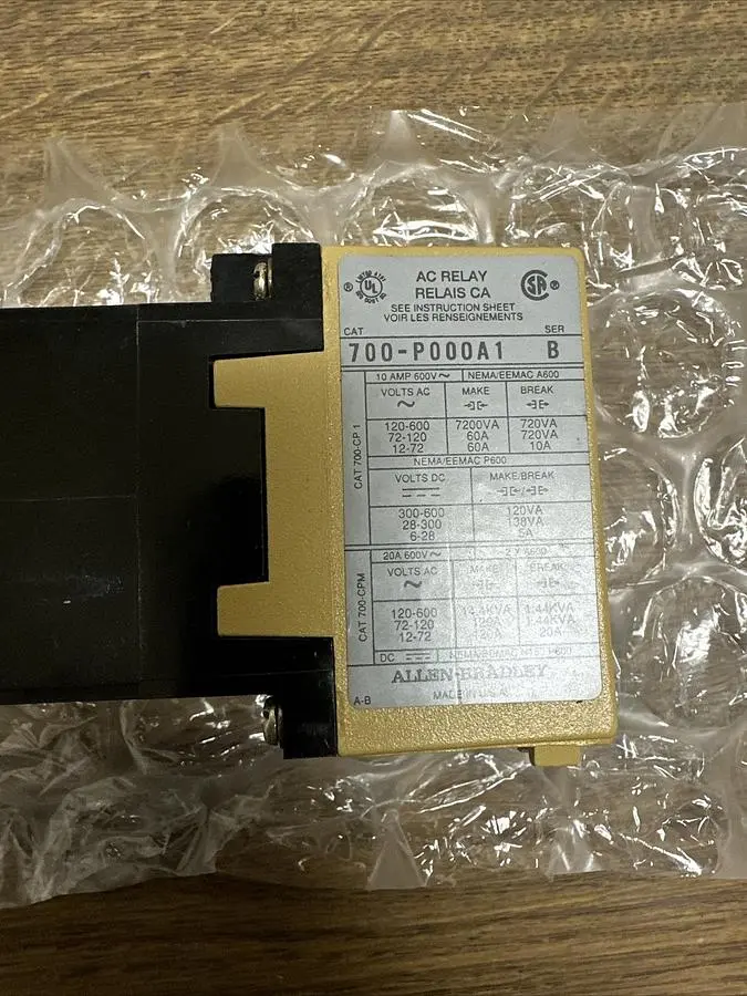 New | in-Stock ALLEN-BRADLEY 700P000A1 Miscellaneous Equipment (Electrical & Power) | Surplus Asset Holdings #1203003