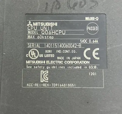 Used MITSUBISHI Q06HCPU PLC Processors Ohio US | Surplus Asset Holdings #1243797