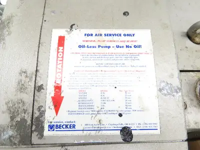 Used BECKER _UNKNOWN_ Vacuum Pumps Indiana US | Arrow Industrial #1367433
