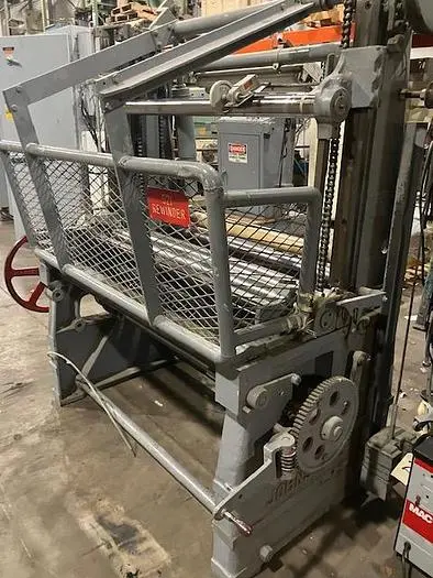 Used 43" JOHNSTONE TWO DRUM REWINDER _UNKNOWN_ Slitters & Slitting Lines | Paper Converting Equipment #395868