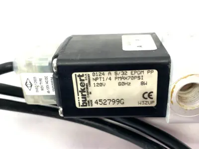 USED BURKERT DIRECT ACTING PIVOTED ARMATURE SOLENOID VALVE
