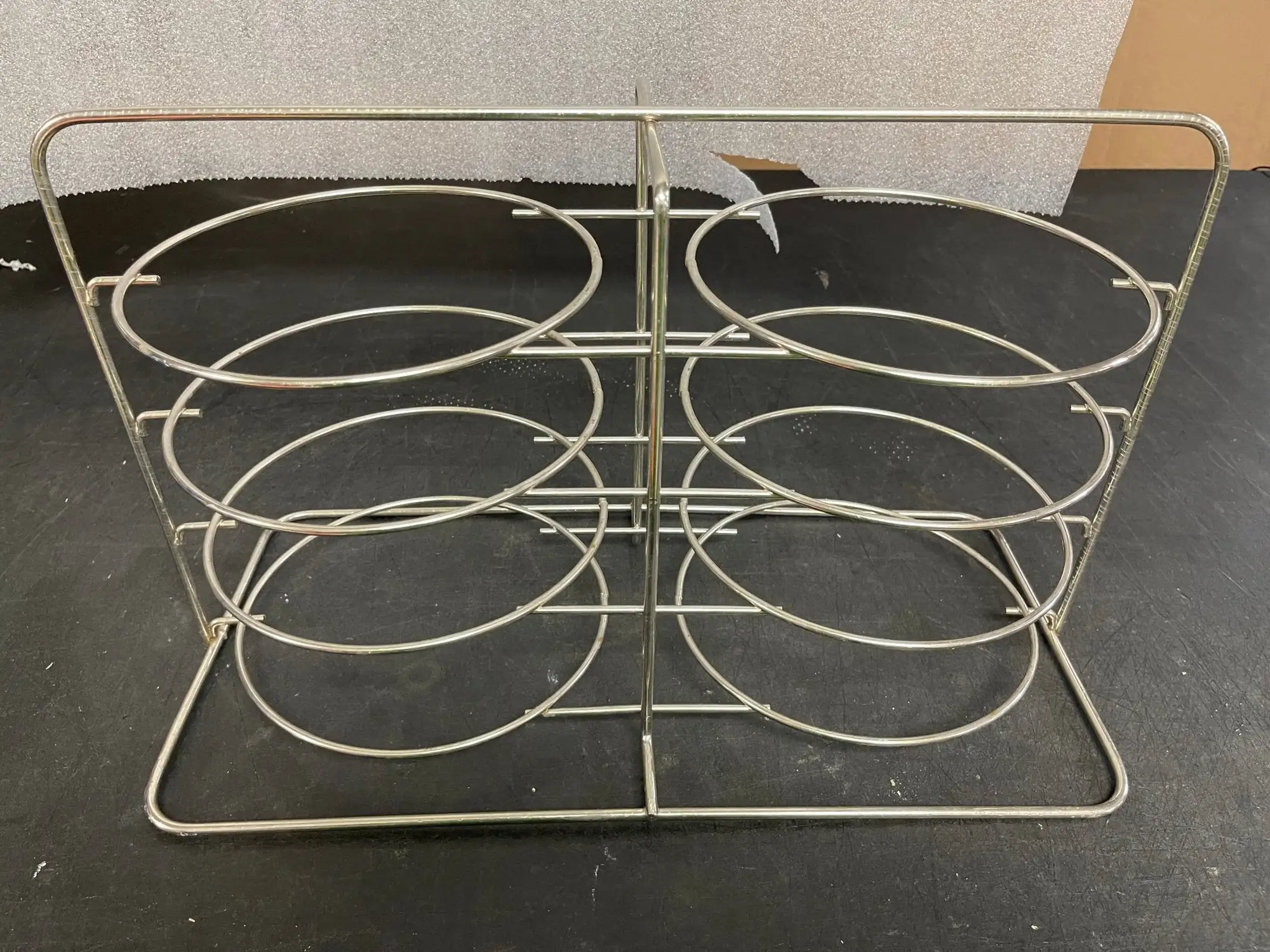 Used Falcon Restaurant Supply Used Chrome Plated 8 Pie Plate Caddy Cooling Rack Display Food Storage & Transportation Illinois US | Falcon Restaurant Supply #1375926