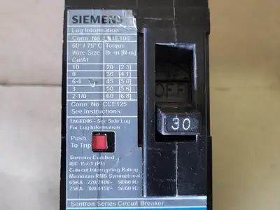 USED SIEMENS ED62B030