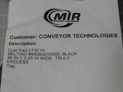 New | in-Stock MIR _UNKNOWN_ Belts | OCO Industrial #1589844
