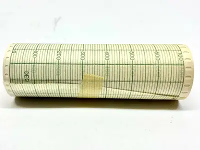 NEW LEEDS & NORTHRUP STRIP CHART PAPER ROLL 0-700 RANGE