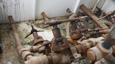 USED GARDNER DENVER PE-5Y 3X5 TRIPLEX WELL SERVICING REVERSING MUD PUMP PACKAGE