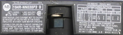 USED ALLEN BRADLEY 194R-NNO3OP3