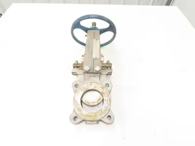 ITT Fabri-Valve C37 S316 3" Stainless Knife Gate Valve Lug Style Metal Seat