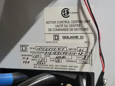 USED SQUARE D MODEL 6