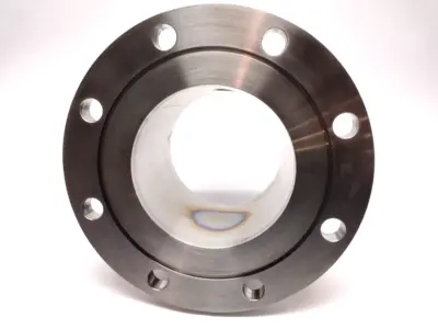 Vacuum Flange | 5-7/8" ID x 5-7/8" ID x 7/8" Stainless Steel - Used