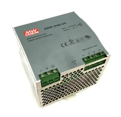 DRP-240-24 | Meanwell  Power Supply, DIN rail Mount, Switching Regulator - Used