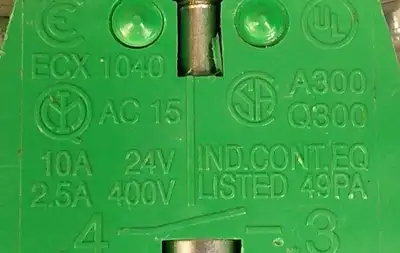 Automation Direct ECX1040 yellow Push Button Loc4D6