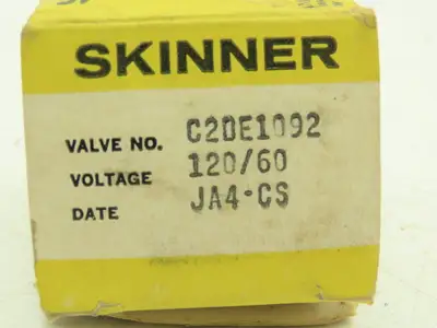 Honeywell Skinner C2DE1092 Brass Solenoid Valve 2-Way NC 120V 90 PSI 1/8"NPT