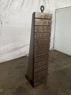 18" WIDE X 72" TALL X 20" DEEP T-SLOTTED ANGLE PLATE. STOCK # 0365224