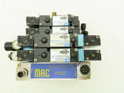 MAC SM32 MAConnect 4-Station Solenoid Valve Serial Manifold DeviceNet 24VDC 92B