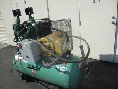 101 cfm @ 175 psi, Speedaire, Reciprocating Compressor, 2.86 m/min, 12-bar, 200 psi @ 650°F, 2013