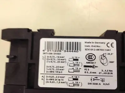 USED SIEMENS 3RT1 063-3A..0