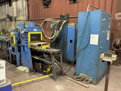 196 TON X 18” WIDTH X 1” FRANKLIN MODEL #B5196-20 AUTOMATIC HYDRAULIC SHEAR & PUNCH MACHINE: STOCK #23392