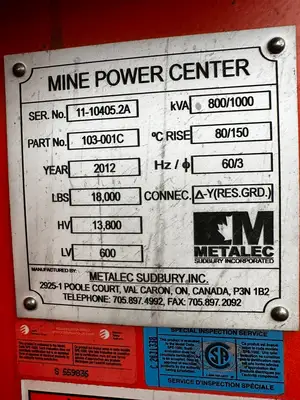 Used 2012 METALEC _UNKNOWN_ Transformers British Columbia CA | Lenmark #1426443