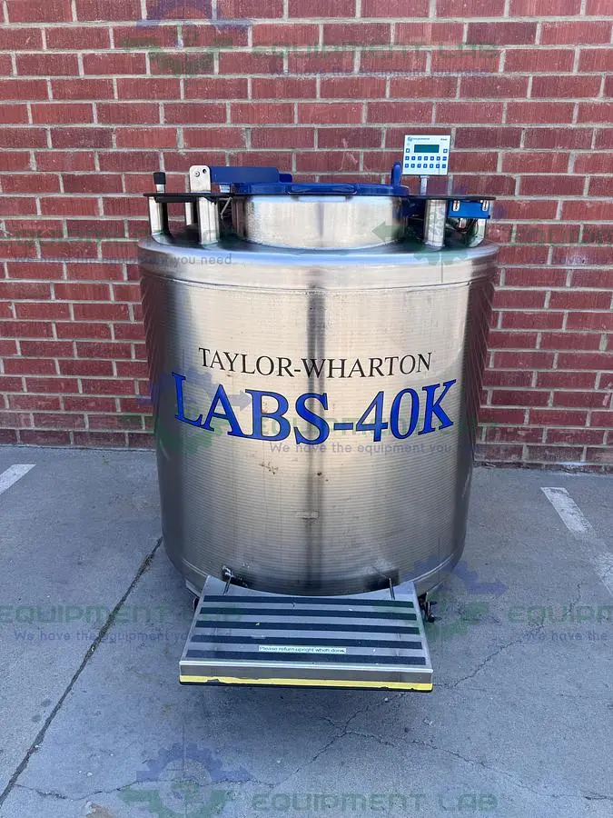 USED TAYLOR WHARTON LABS-40K LIQUID NITROGEN CRYOGENIC STORAGE TANK