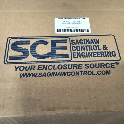 SCE SCE-36EL3008SSLP Stainless Steel Industrial Control Panel Enclosure Type 12,4,4X