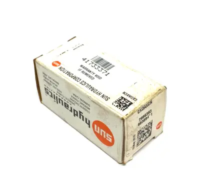 USED SUN HYDRAULICS NOSE-TO-SIDE FREE FLOW CHECK VALVE