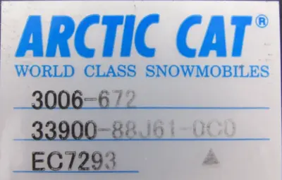 NEW ARCTIC CAT 3006-672 ECU 3006672