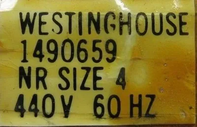 NEW WESTINGHOUSE 1490659 COIL 440V 60HZ SIZE 4