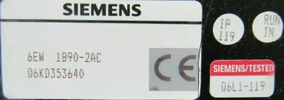 USED SIEMENS 6EW1890-2AC POWER SUPPLY 6EW18902AC