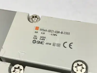 USED SMC PNEUMATIC SOLENOID VALVE MANIFOLD SOFT START 3/8" NPT