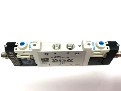 USED FESTO AIR PILOT CONTROL SOLENOID VALVE 5/3 CLOSED, 566476