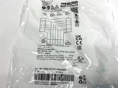 New | in-Stock Murrelektronik T-Coupler M12 Male/ 2x Female A-cod. Electrical Fittings Michigan US | Maverick Industrial Sales #1391552