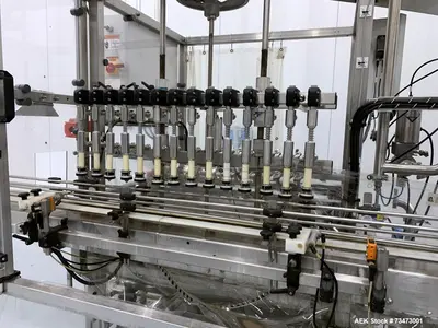 Used Inline Filling Systems 14-Head Automatic Inline Pressure Filler