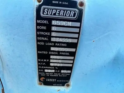 USED WHITE SUPERIOR 659CM