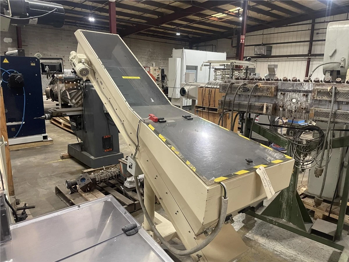 11.5" W x 72" L Valois Portable Elevator Hopper Conveyor
