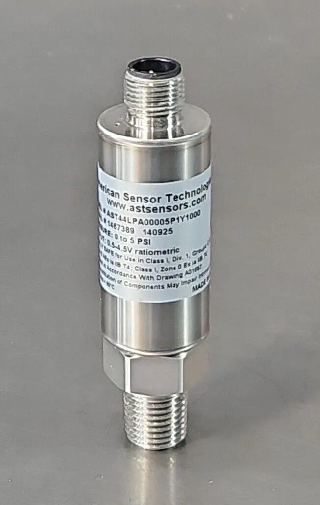 AST 44LPA00005P1Y000 Pressure Sensor. 0 to 5PSI. Loc5E-16