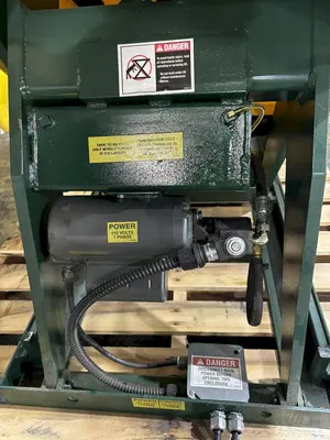 2500 LBS X 48" X 44" SOUTHWORTH MODEL #LS2.5-36 BACKSAVER  HYDRAULIC SCISSOR LIFT & TURN TABLE, 110V : STOCK #20511