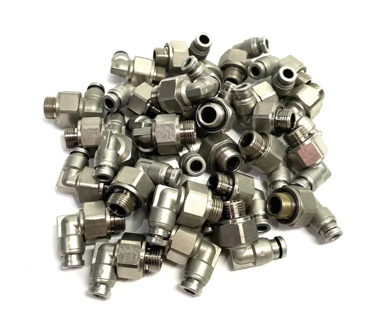 Used SMC METAL MALE ELBOW SWIVEL FITTING 10MM OD TUBE Hoses | Maverick Industrial Sales #1099543