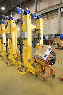 80,000 LBS X 4 LIFTS WHITING MODEL #SCM-100F.4 PORTABLE LIFT JACKS, 2015: STOCK #23684