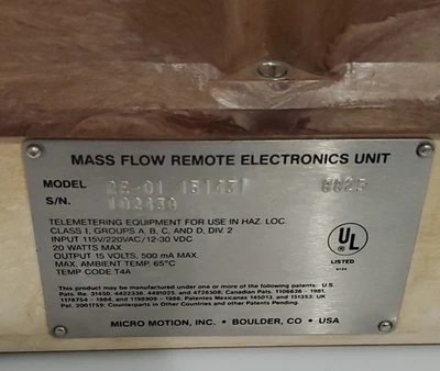 USED Micro Motion RE-01 151431